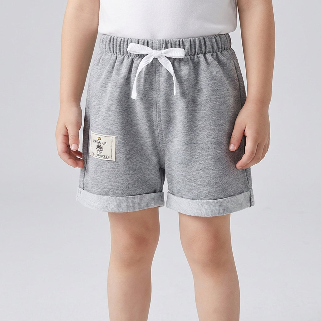 Kinder-Freizeitshorts mit elastischem Bund und Kordelzug