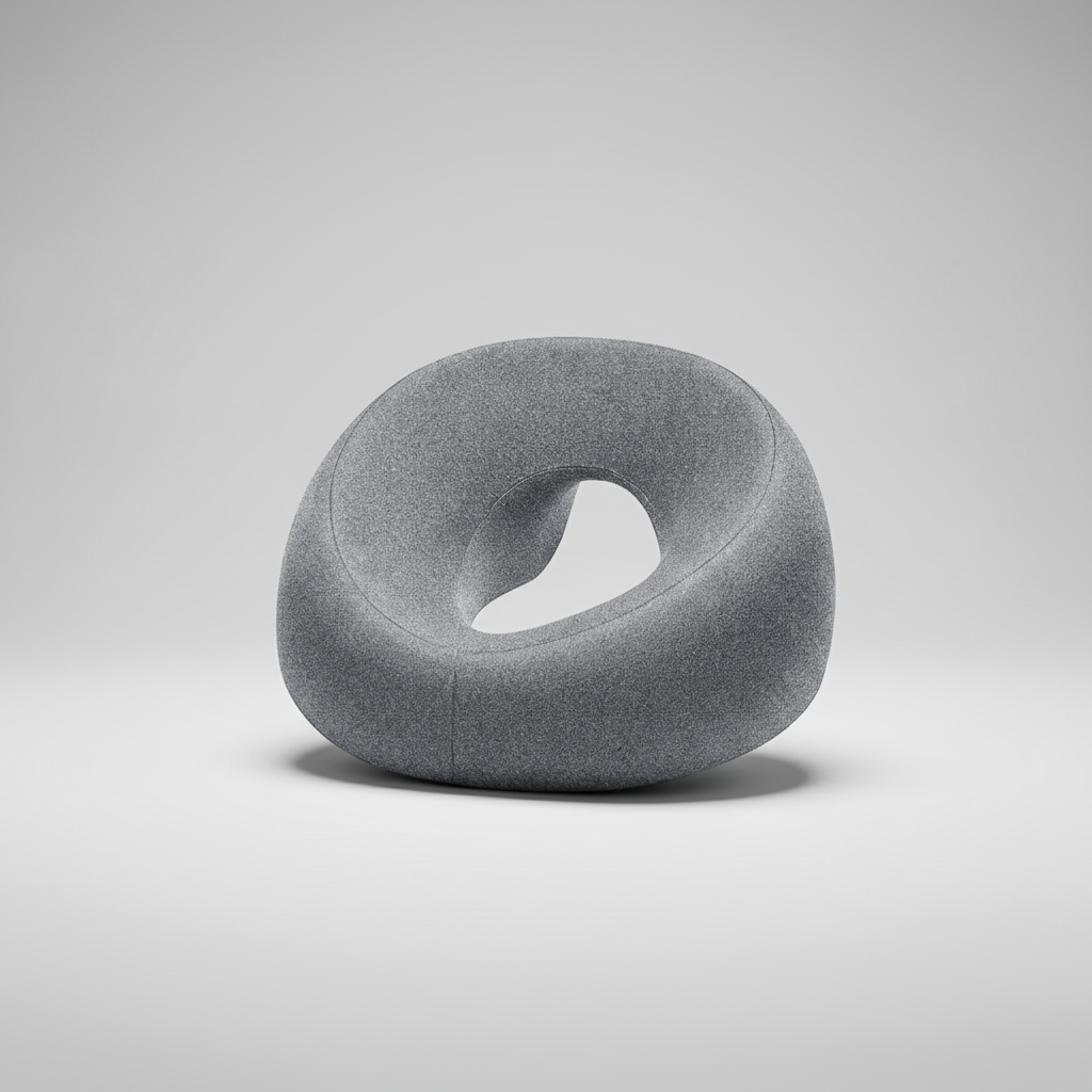 Bauchschläfer-Kissen Gedächtnisschaum ergonomische Mulde Massage
