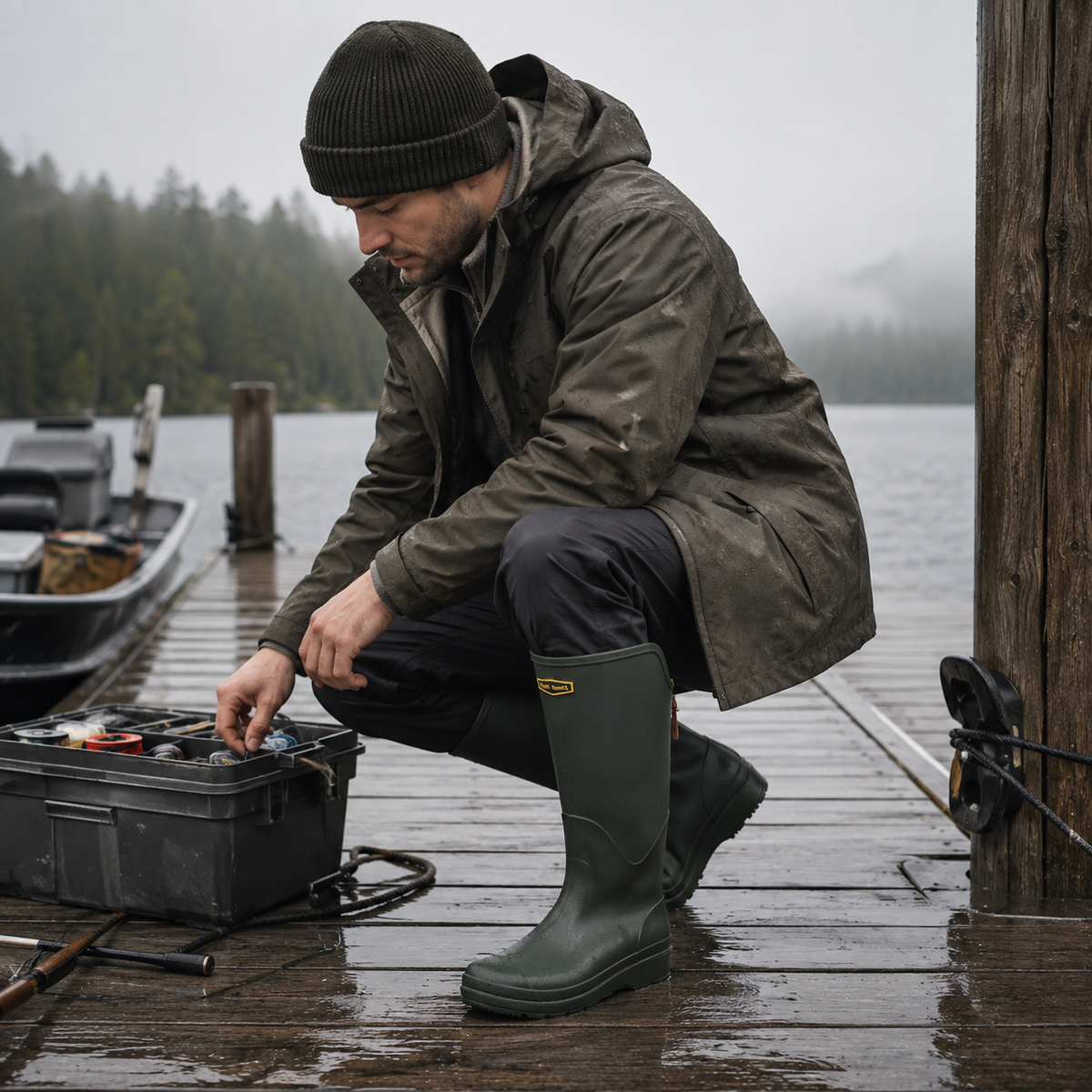 Camp Basel | RainVale Kniehohe Stiefel