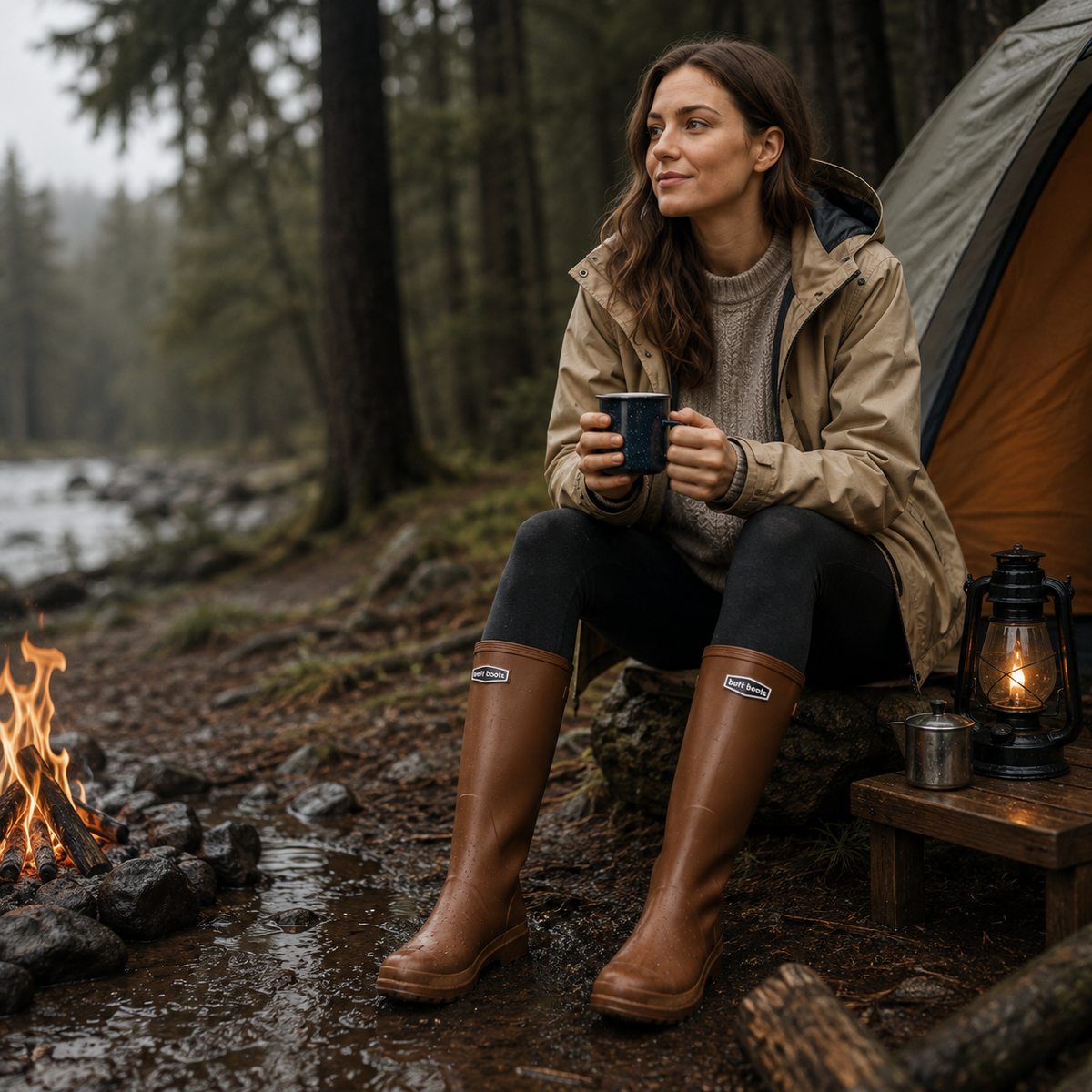 Camp Basel | RainVale Kniehohe Stiefel