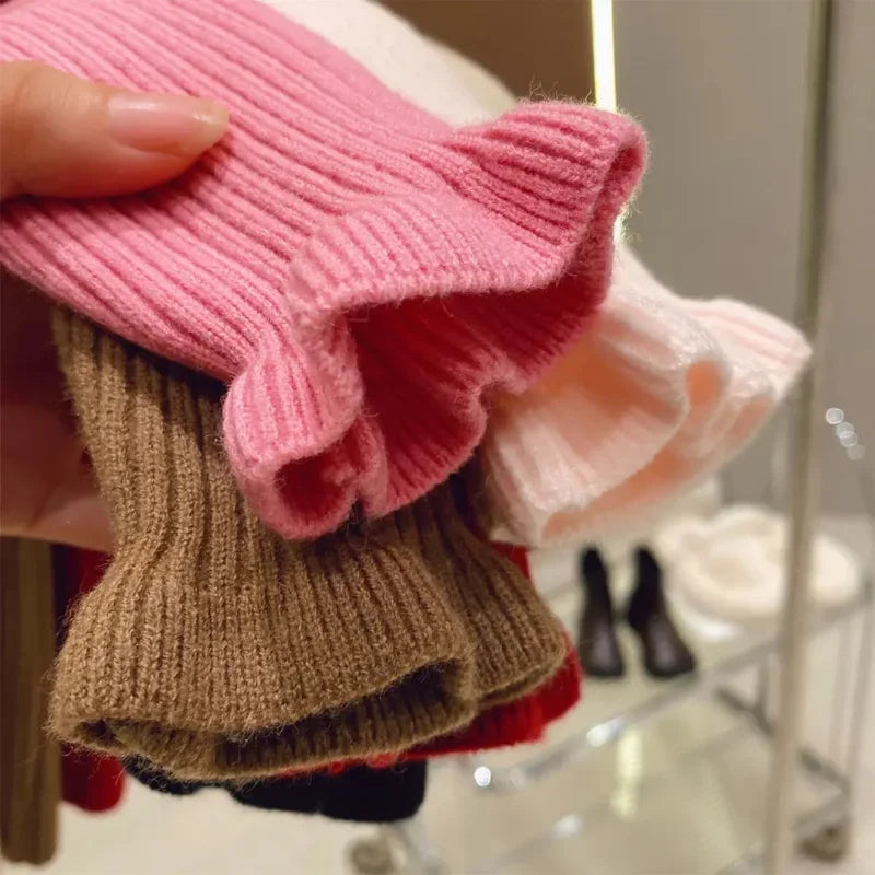 Kinder Rippstrick-Pullover mit Rollkragen Baumwolle warm Kleinkin