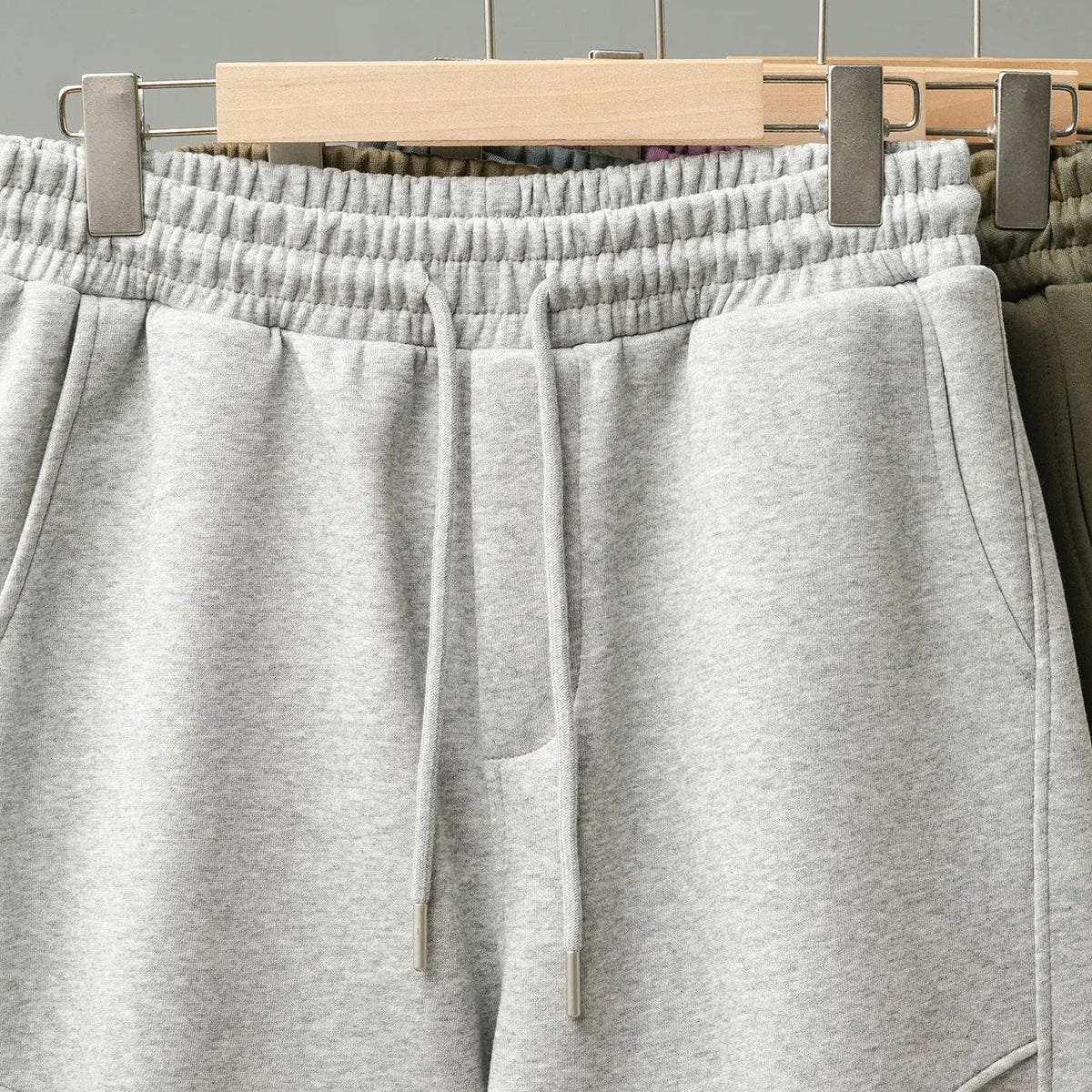 Athletik-Shorts lockere Passform Kordelzugs-Taille mittlere Länge