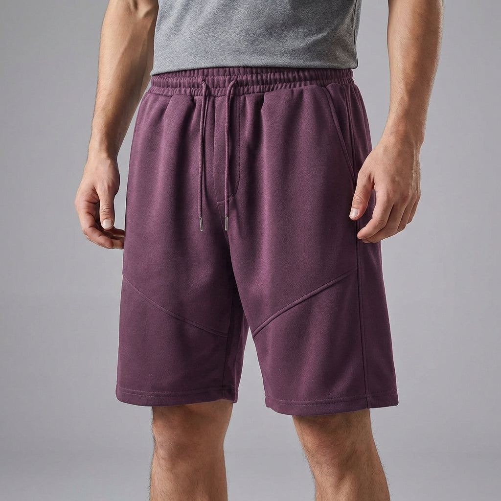 Athletik-Shorts lockere Passform Kordelzugs-Taille mittlere Länge