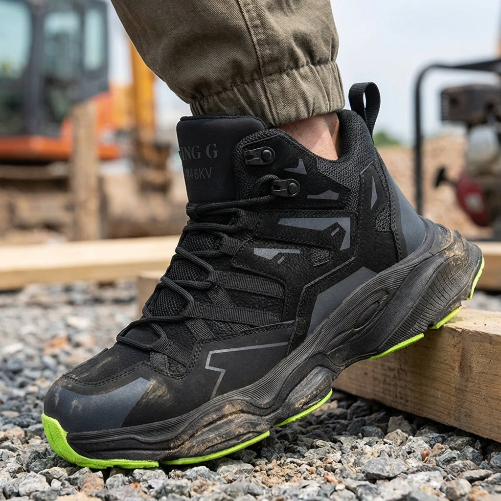 Sicherheitsstiefel mittelhoch leicht atmungsaktiv durchstichfest Arbeit