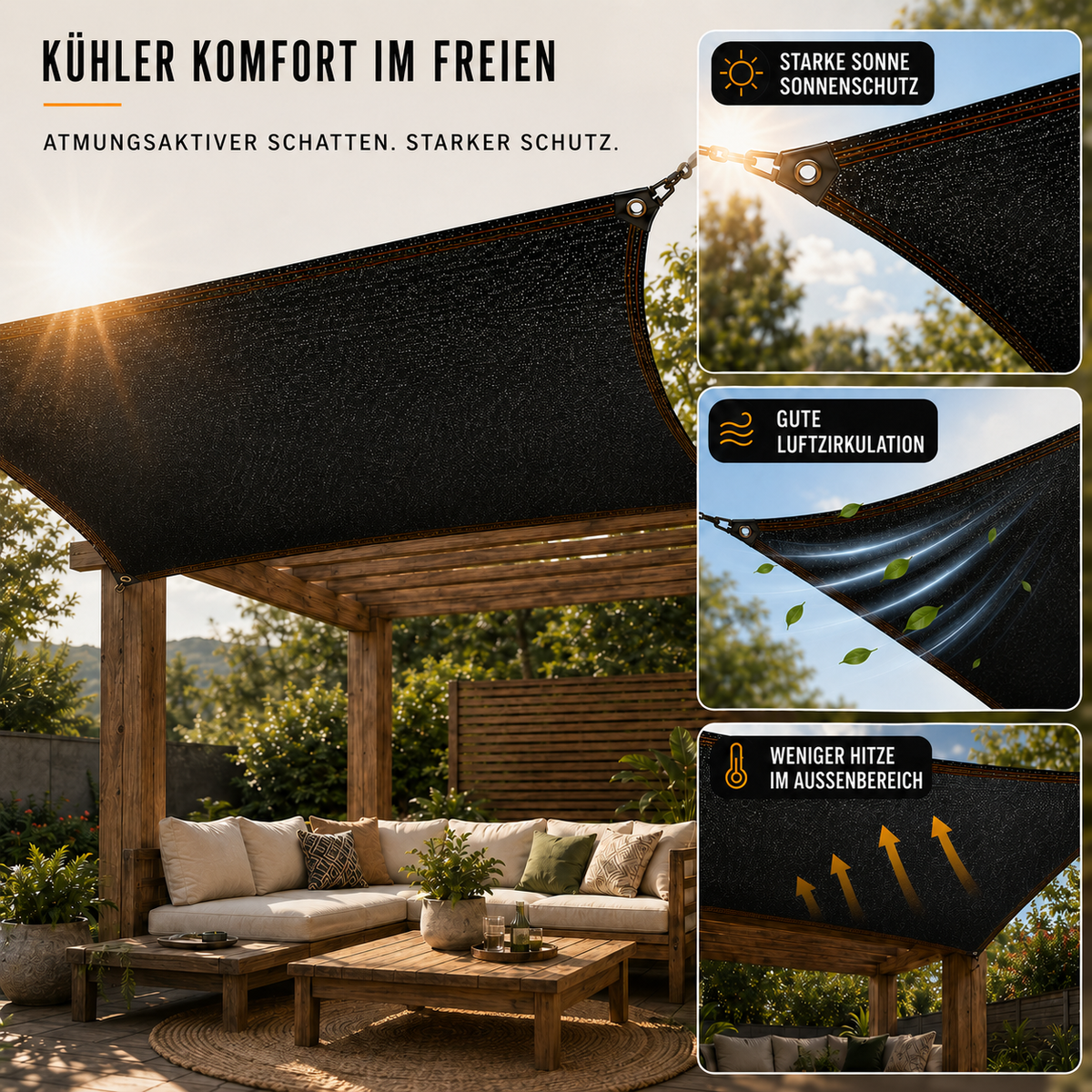Camp Basel | Shadefold Robustes Schattengewebe