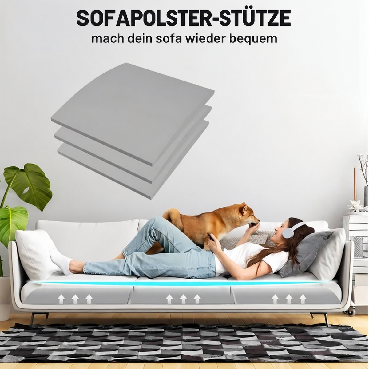 Camp Basel | Sofakissen-Stütze für durchhängende Sitze