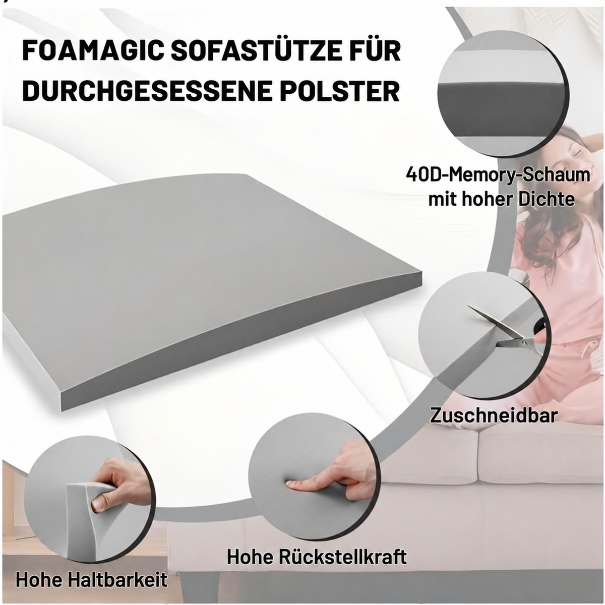 Camp Basel | Sofakissen-Stütze für durchhängende Sitze