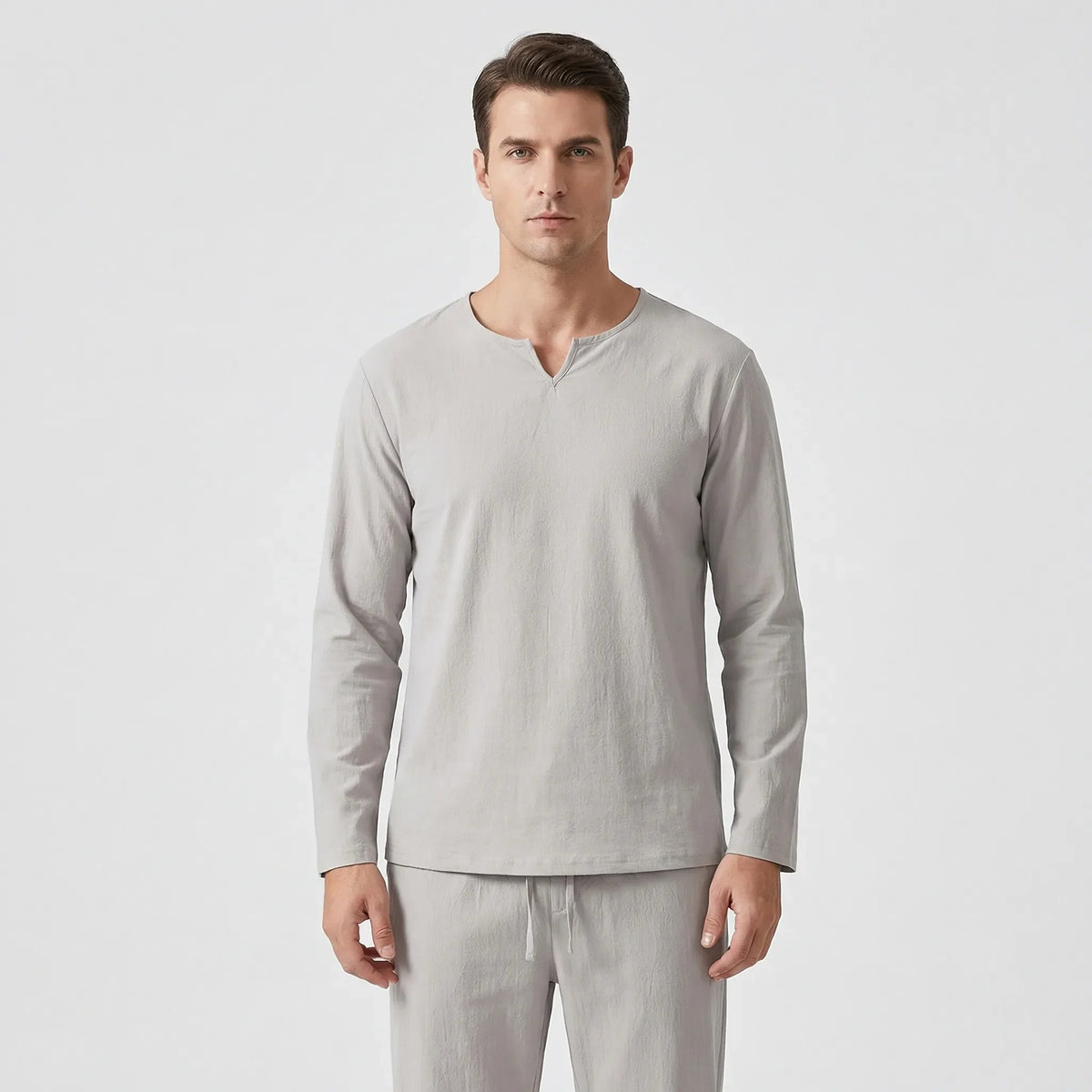 Herren Lounge-Set 2-teilig atmungsaktiv lockere Passform Seitentaschen