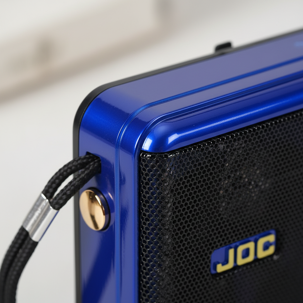 Tragbarer aufladbarer Radioempfänger mit Doppel-Lautsprecher und Bluetooth-Streaming
