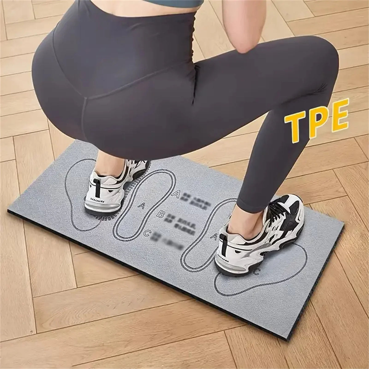 Kompakte Squat-Trainingsmatte mit rutschfester gepolsterter Oberfläche