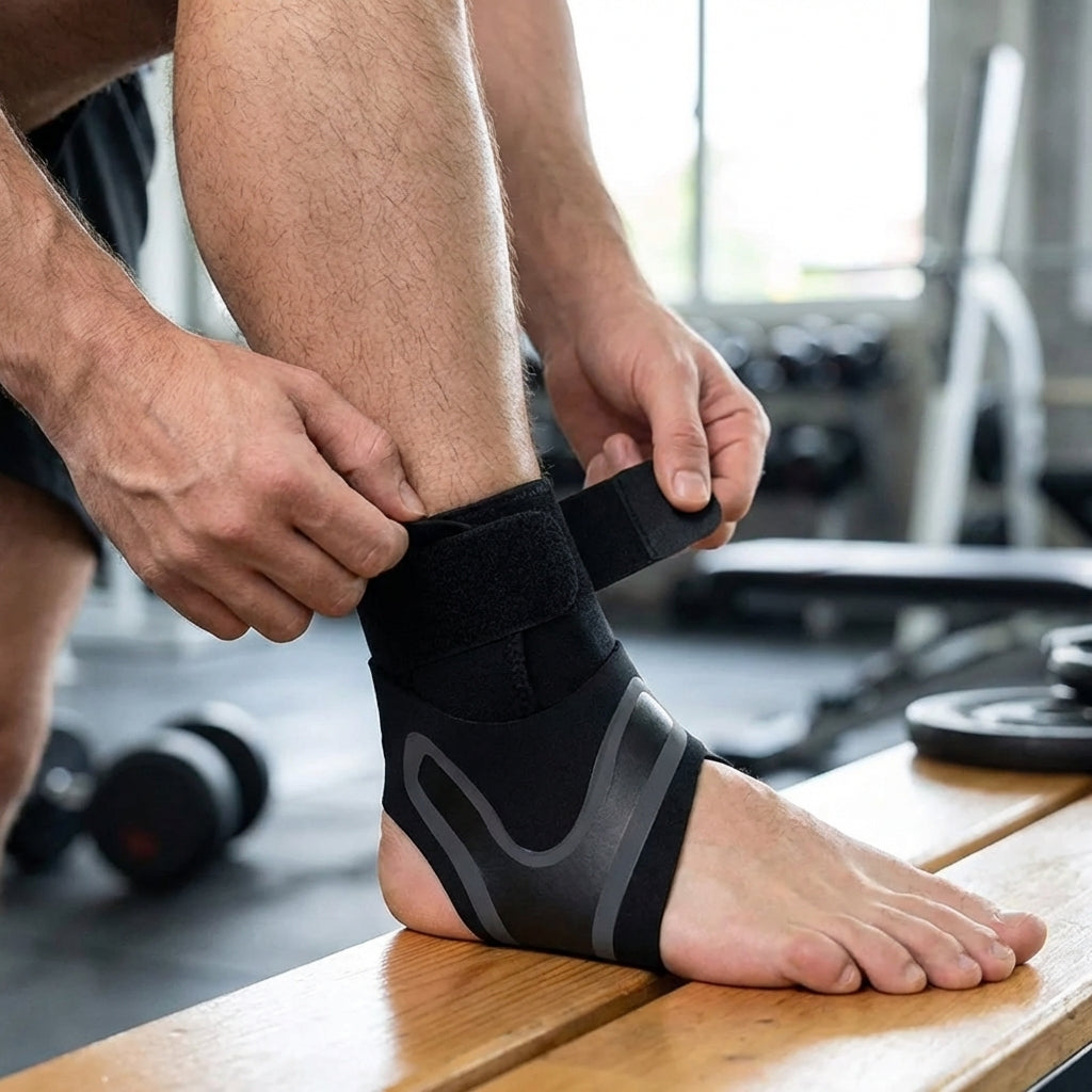 Knöchelbandage verstellbar für Sport und Alltag, atmungsaktiv