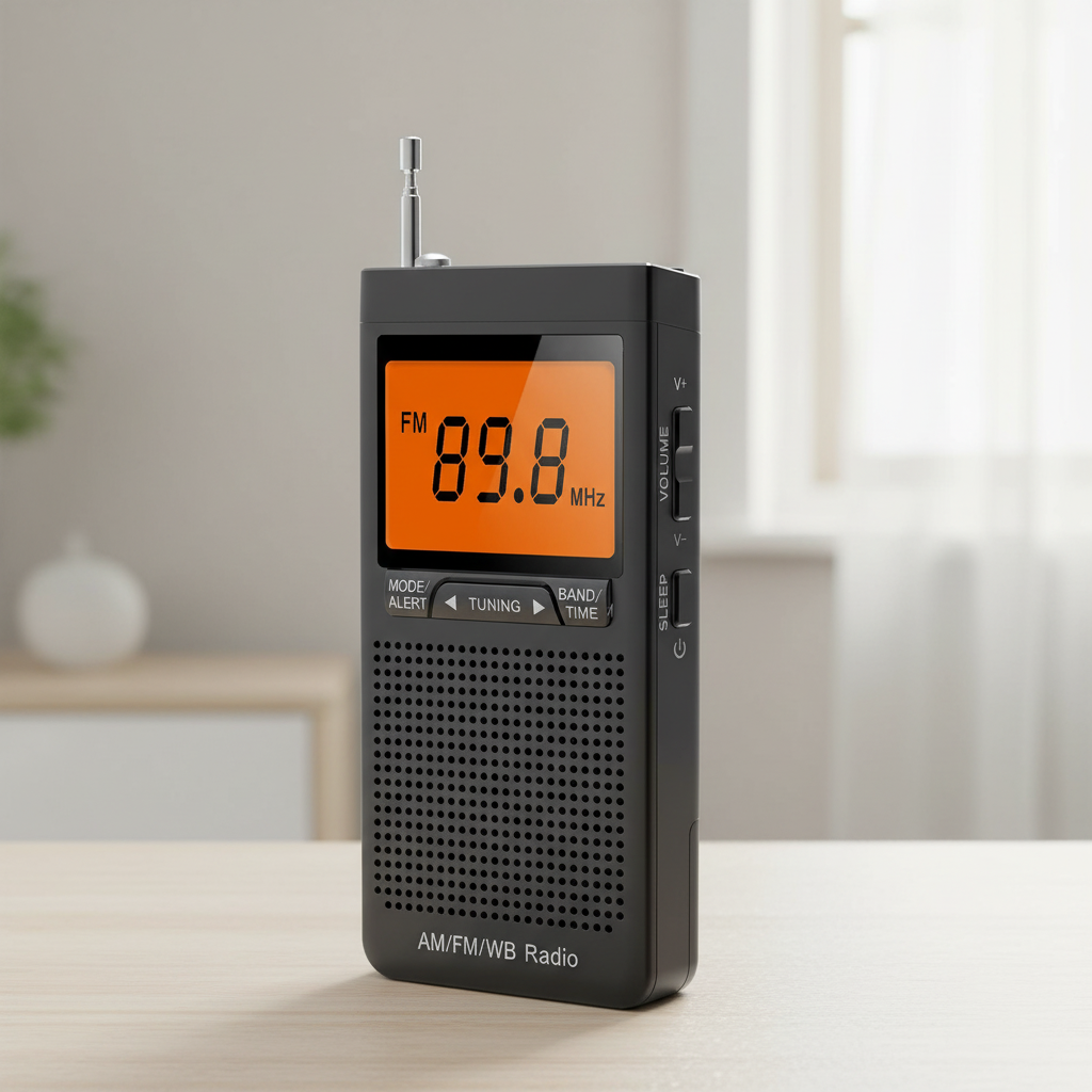Tragbares Wetterradio Notfall AM FM Taschengröße Wetterwarnungen