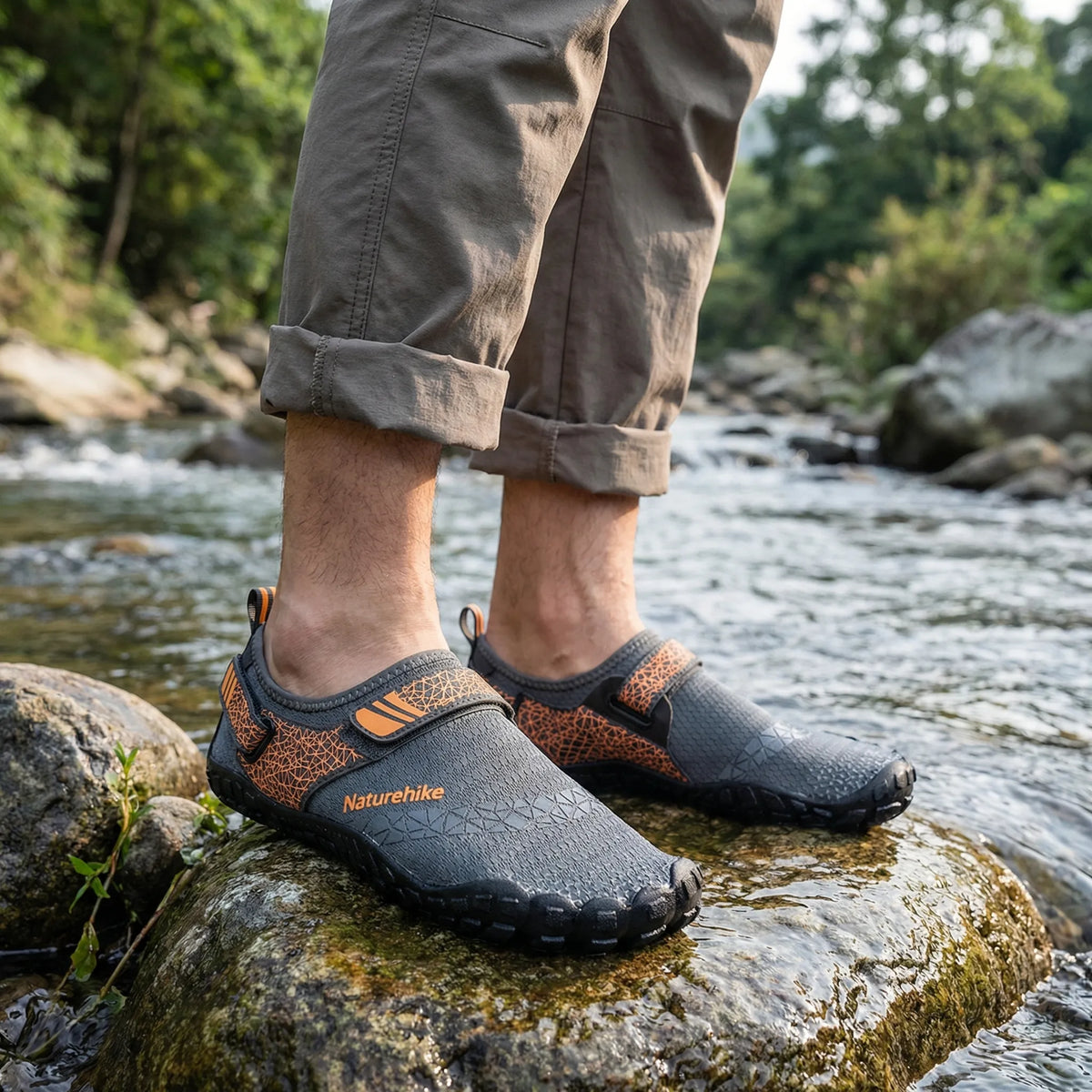 Wasserschuhe Herren schnelltrocknend rutschfest für Outdoor und Strand