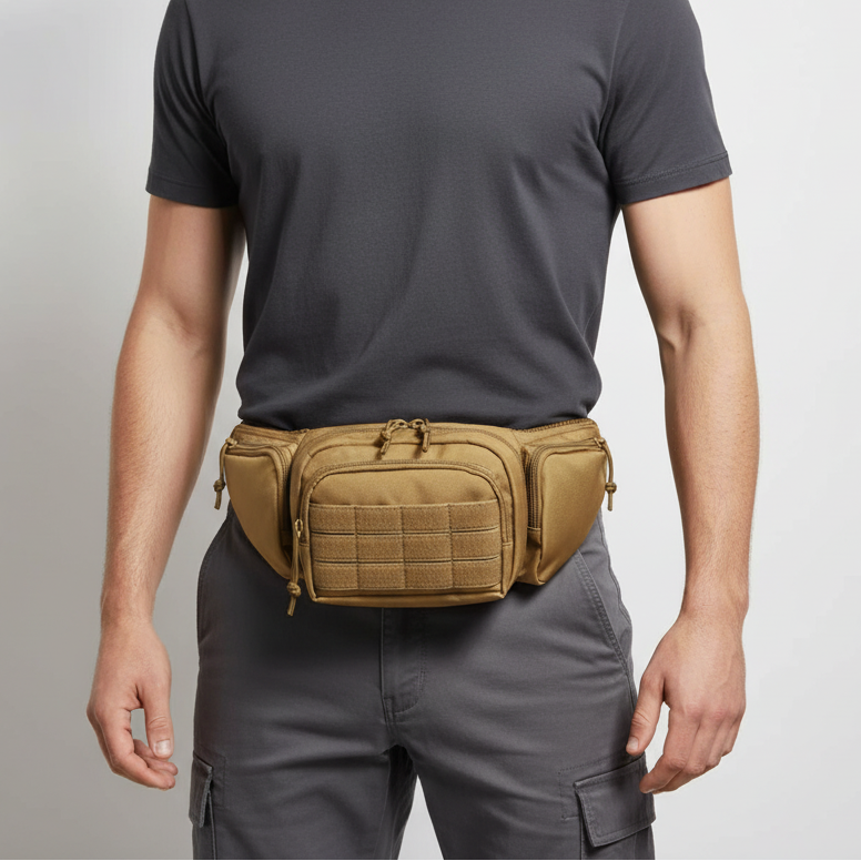 Taktische Gürteltasche wasserdicht Oxford-Stoff mit MOLLE-System