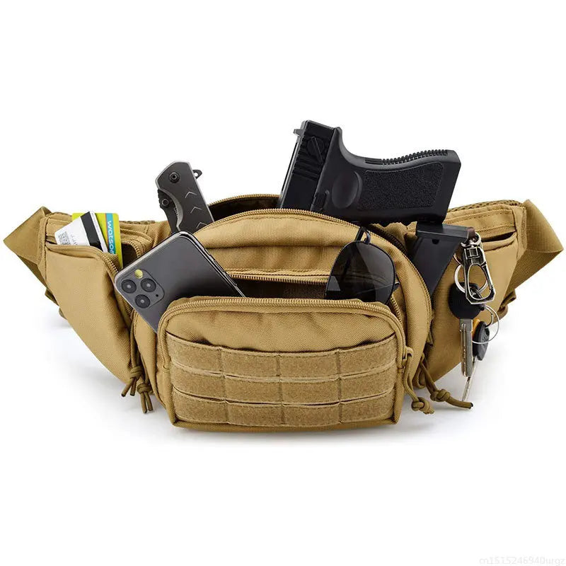 Taktische Gürteltasche wasserdicht Oxford-Stoff mit MOLLE-System