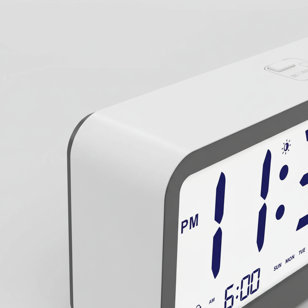 Digital-LED-Wecker mit großem Display, Temperatur- und Luftfeuchtemessung