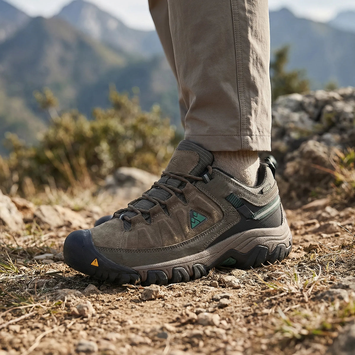 Herren-Wanderschuh niedrig geschnitten rutschfest Outdoor Wanderweg