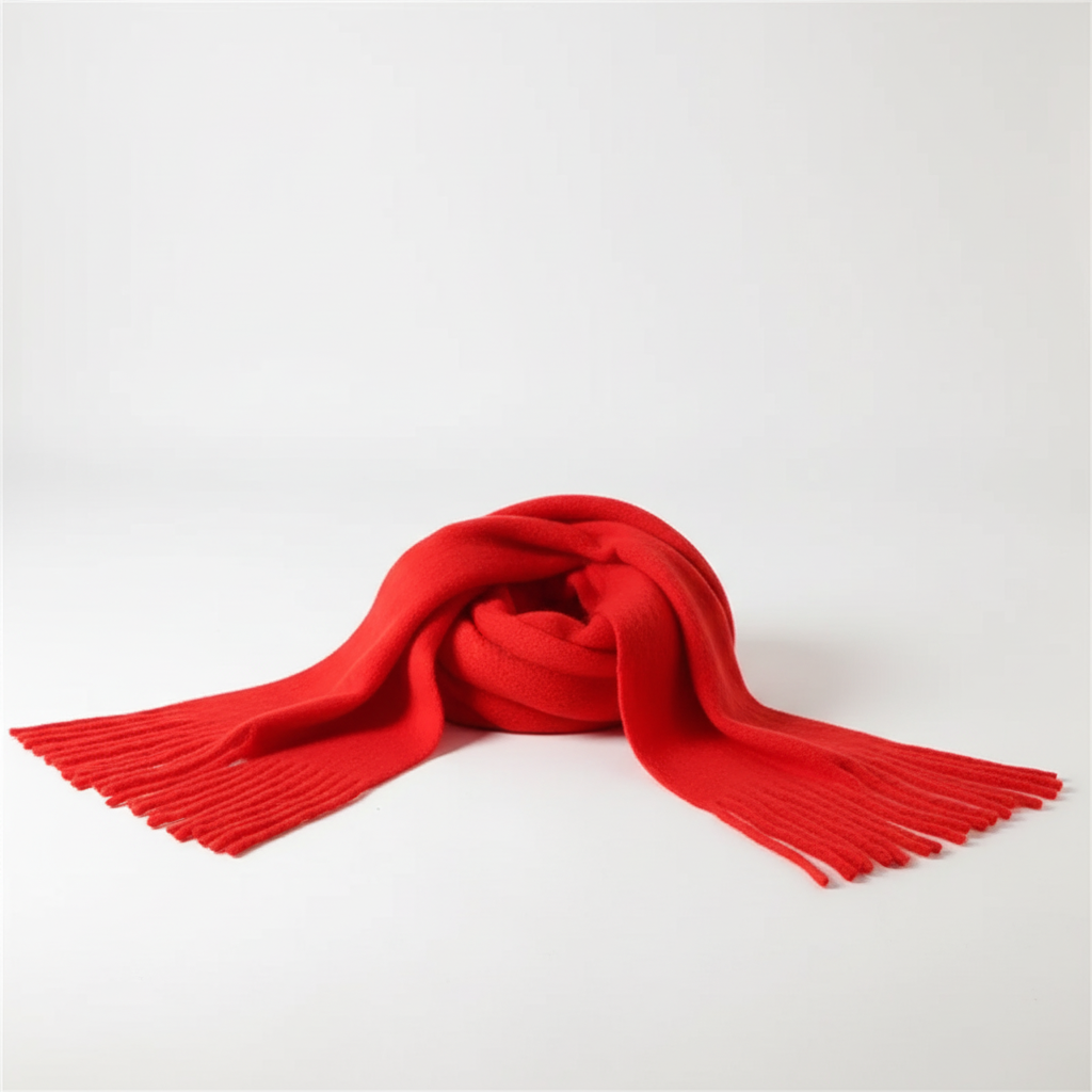 Winterschal übergroß flauschig Strickumhang weich