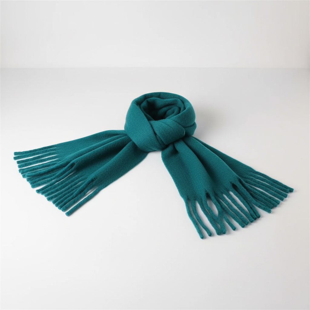 Winterschal übergroß flauschig Strickumhang weich
