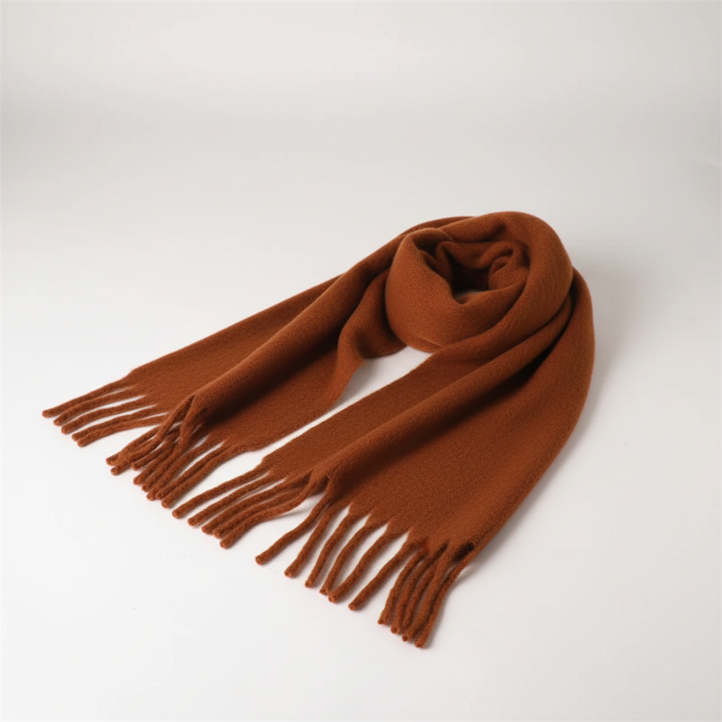 Winterschal übergroß flauschig Strickumhang weich