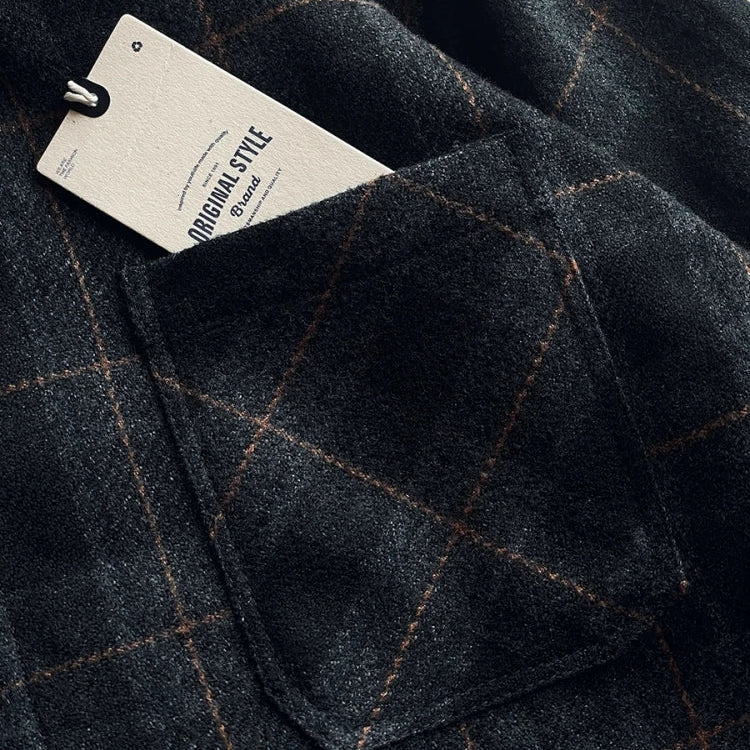 Flanellhemd Karo übergrosse warm Winter Bürstenstoff Streetwear