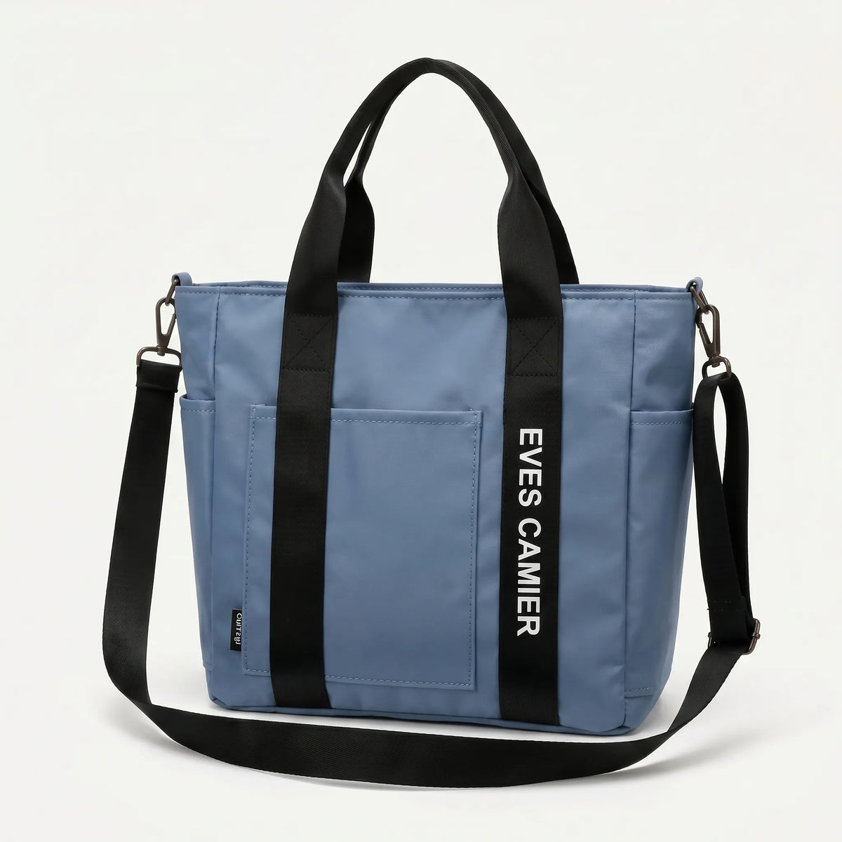 Große Shopper-Tasche mit wasserabweisendem Material und Seitenfach für Flaschen
