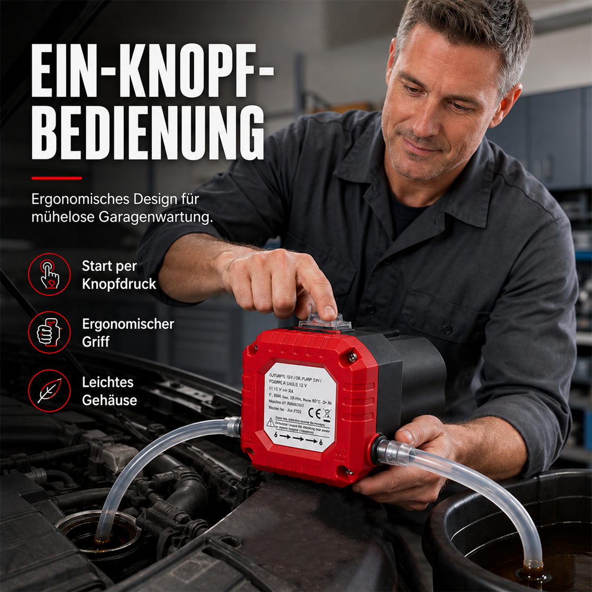 Camp Basel | Tragbare elektrische Ölwechselpumpe