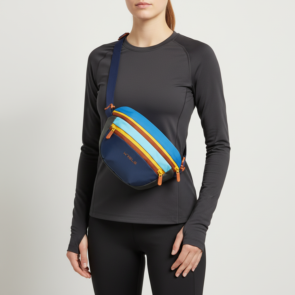 Sling-Tasche wasserabweisend verstellbarer Gurt mehrere Fächer Unisex