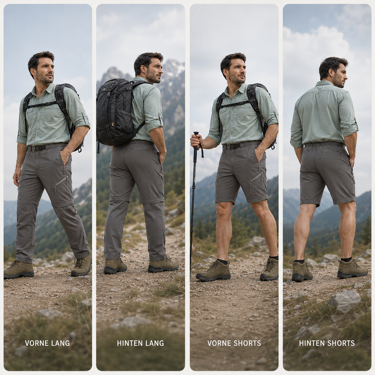 Camp Basel | Traxlite Abzippbare Taktische Wanderhose