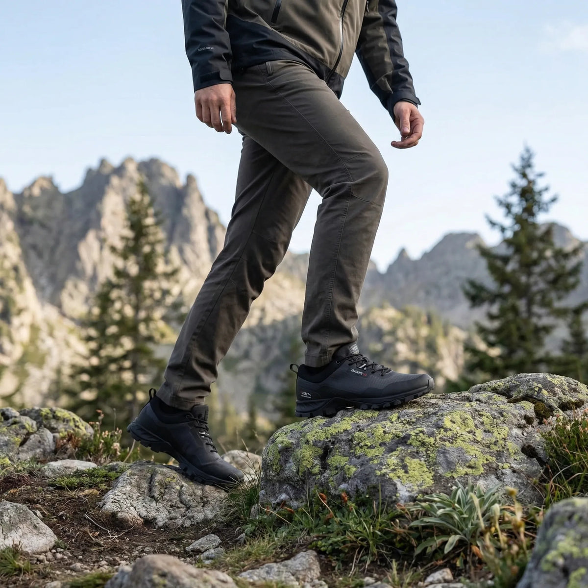 Wanderschuhe niedrig wasserdicht rutschfest verstärkte Zehenkappe