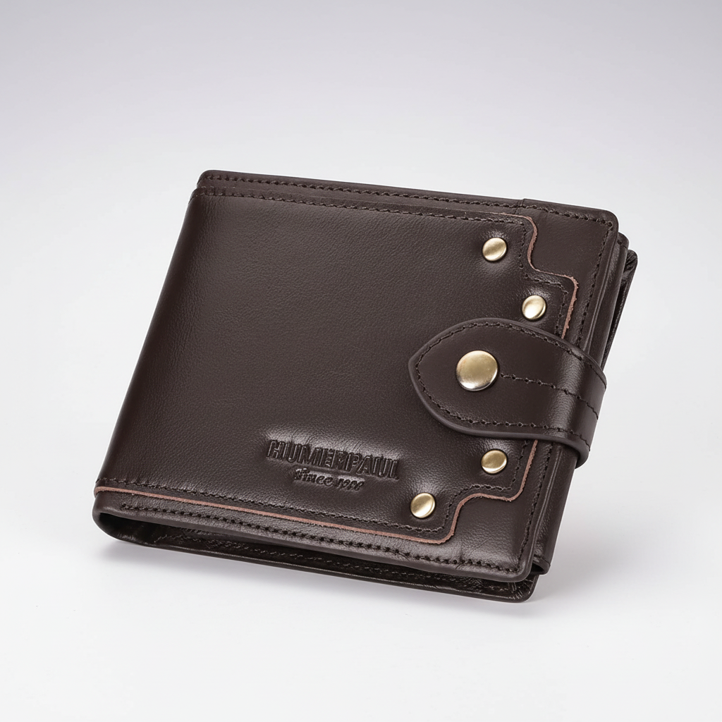 Dreifach-Herrenbrieftasche Dreifach-Layout Kartensteckplätze Münzfach