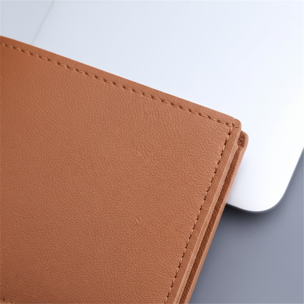 Schlanker Bifold-Geldbeutel mit Reissverschluss-Tasche und Kartenfächern