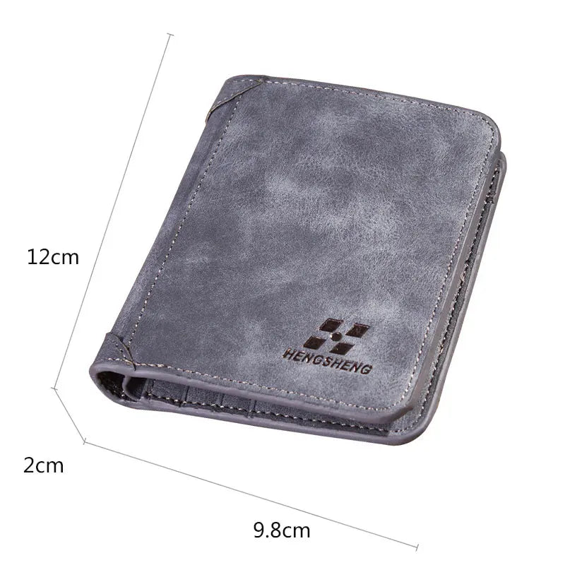 Kompakte Vintage Brieftasche mit Kartenfächern und Fototasche