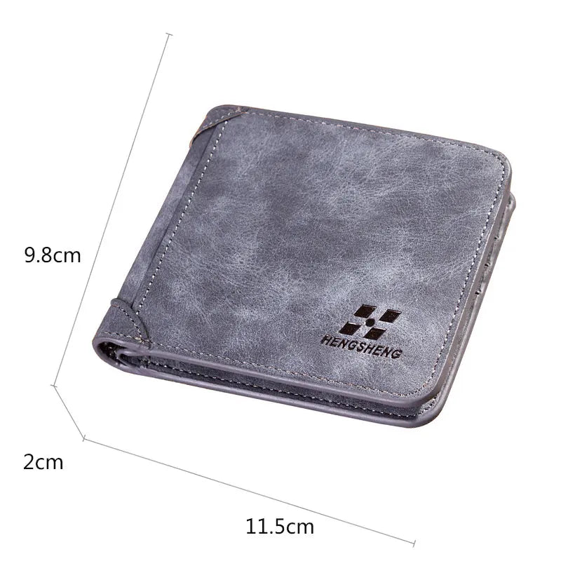 Kompakte Vintage Brieftasche mit Kartenfächern und Fototasche