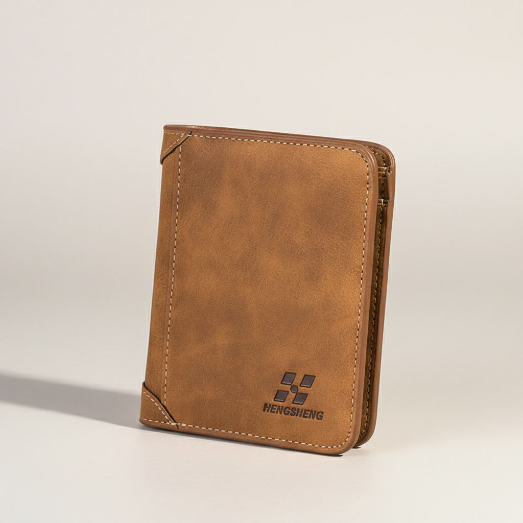 Kompakte Vintage Brieftasche mit Kartenfächern und Fototasche