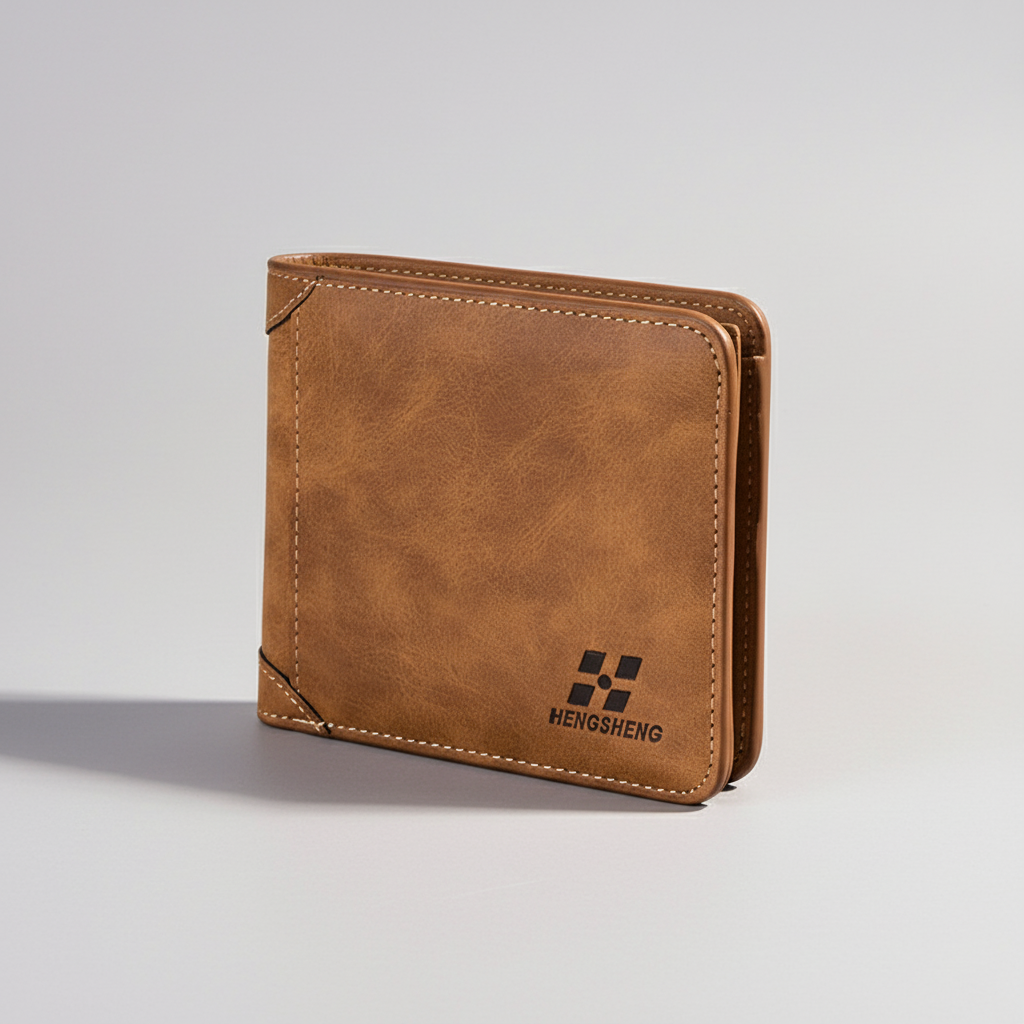 Kompakte Vintage Brieftasche mit Kartenfächern und Fototasche