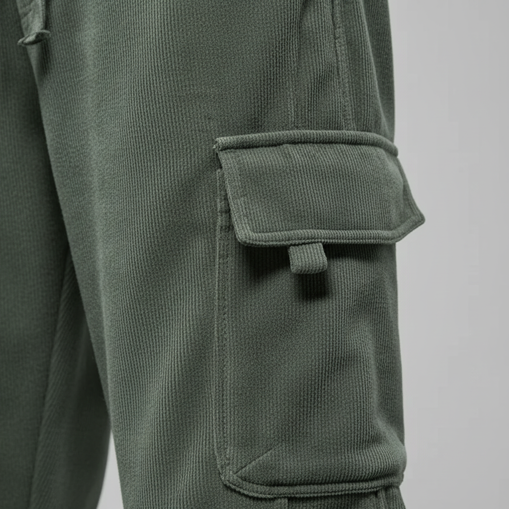 Herren-Cargo-Jogging-Hosen elastische Taille entspannter Schnitt