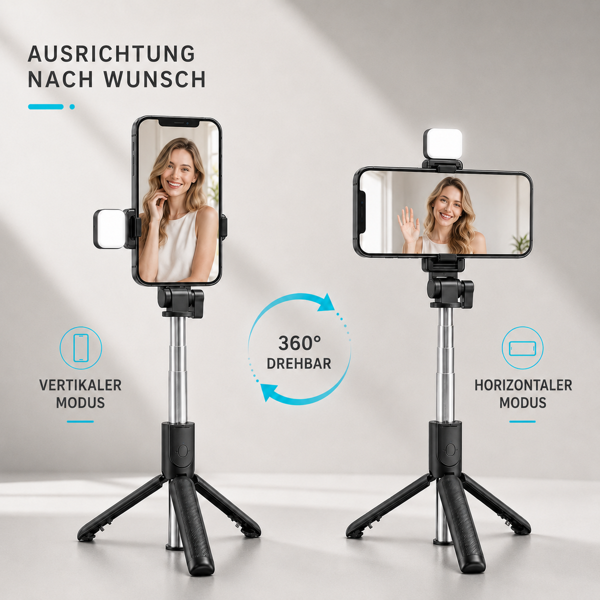 Camp Basel | VeloGrip Ausziehbarer Selfie-Stick Stativ