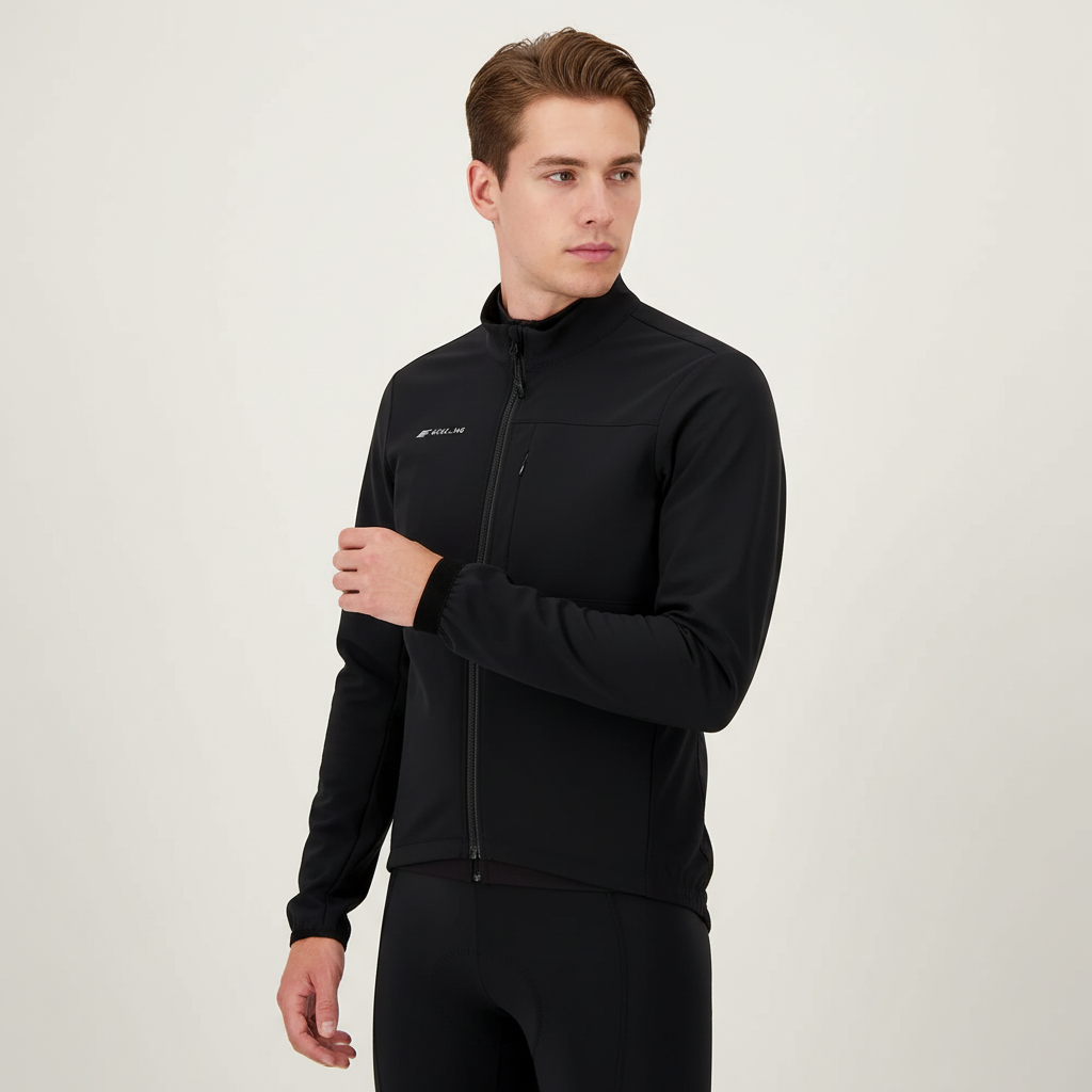 Langarm-Radjacke winddicht warm atmungsaktiv Herren