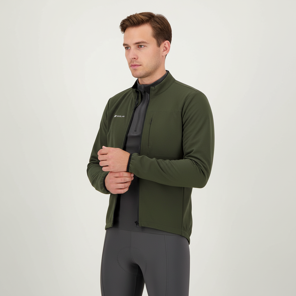 Langarm-Radjacke winddicht warm atmungsaktiv Herren