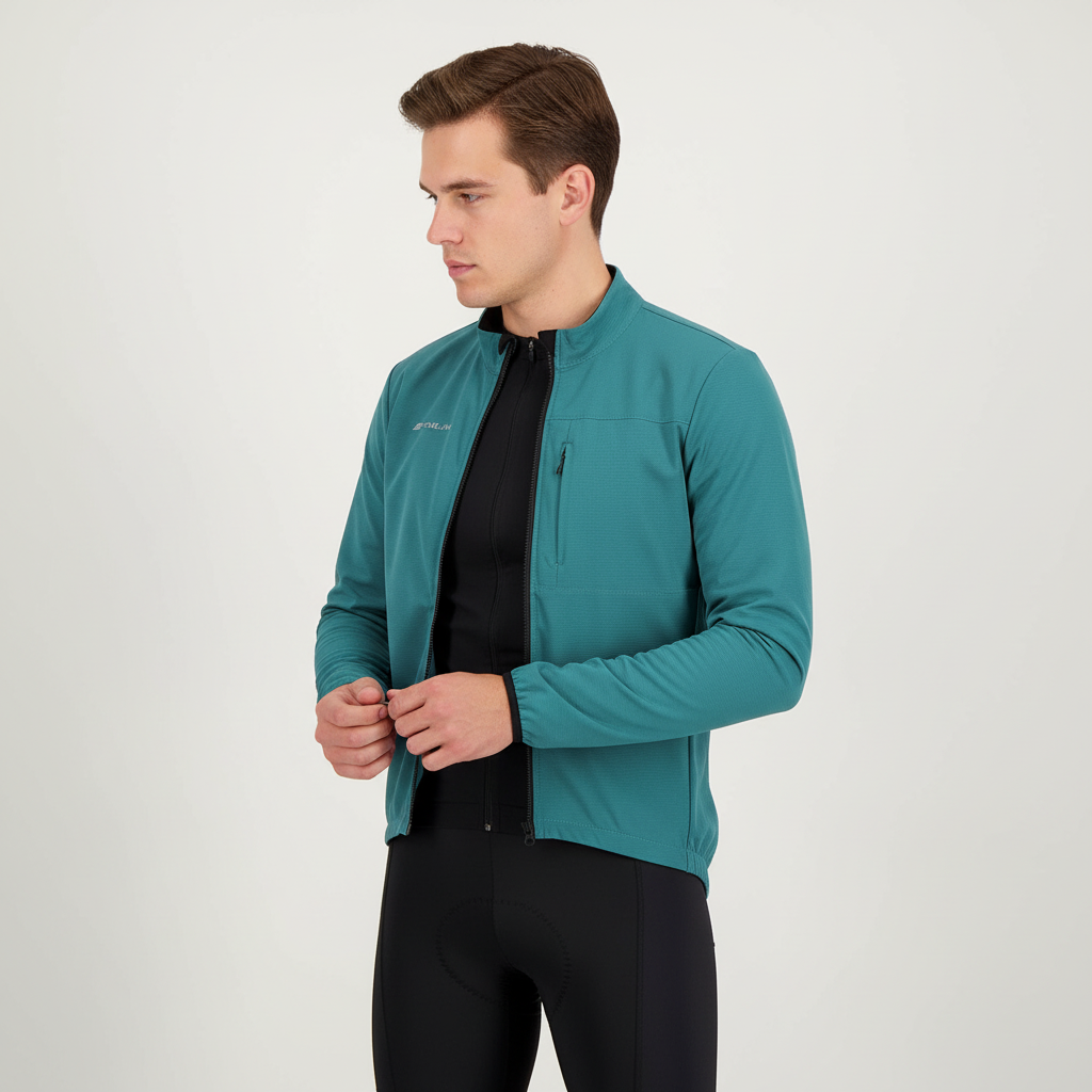 Langarm-Radjacke winddicht warm atmungsaktiv Herren