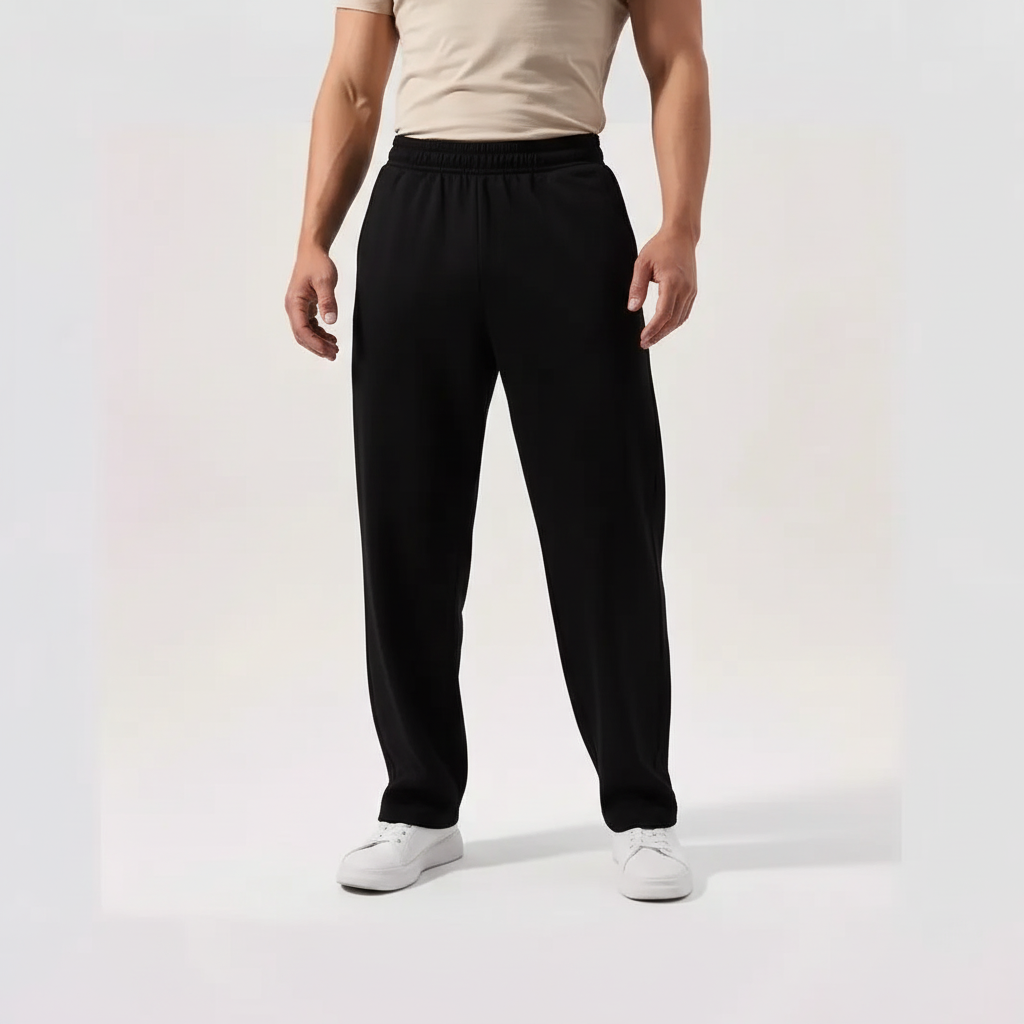Herren Freizeitsweatpants lockere Passform elastischer Bund volle Länge