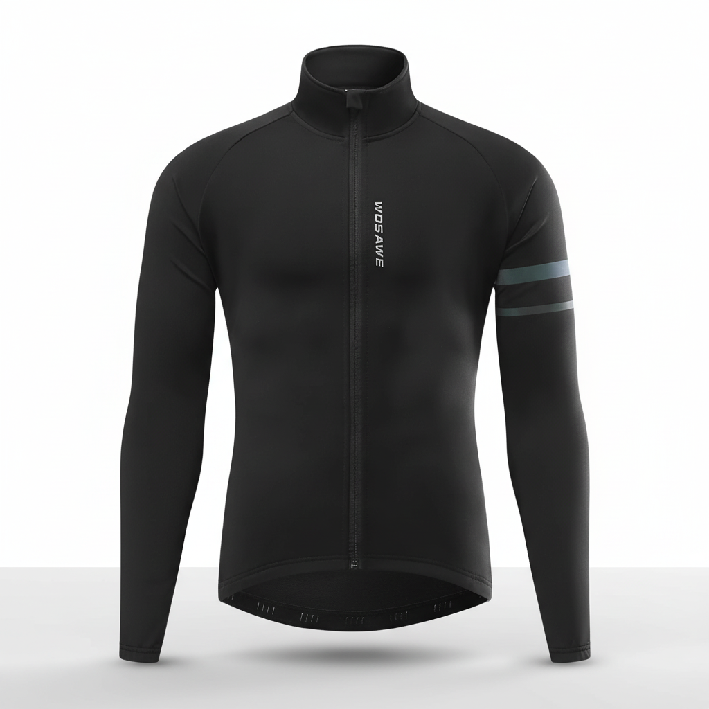 Herren Fahrradjacke thermisch winddicht Slim Fit