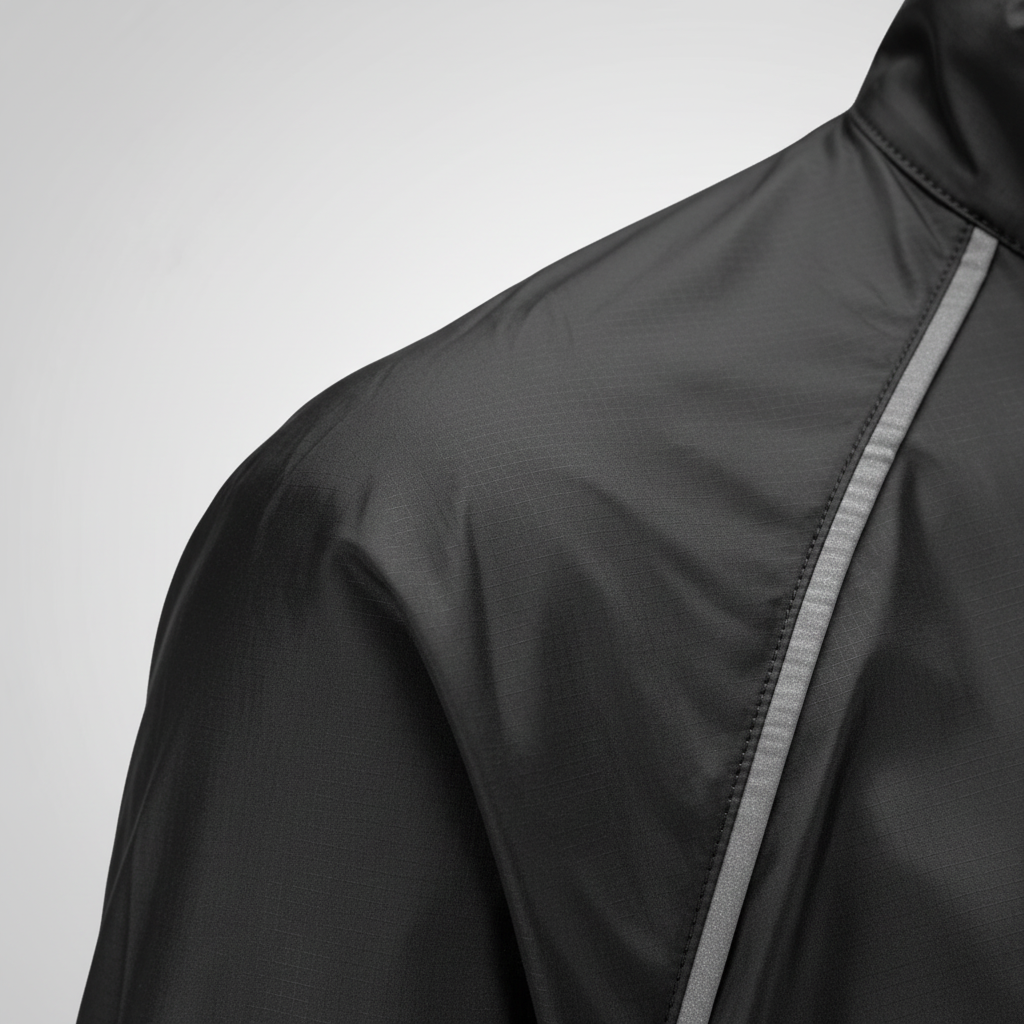 Herren-Radjacke Langarm windundurchlässig reflektierend atmungsaktiv