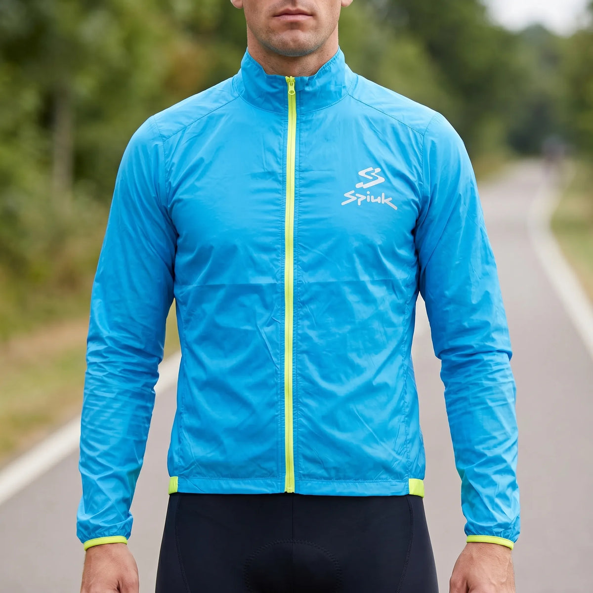 Leichte Radsport-Windjacke wasserabweisend atmungsaktiv kompakt