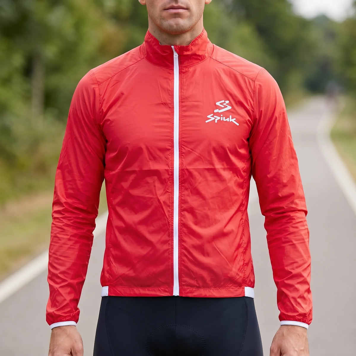 Leichte Radsport-Windjacke wasserabweisend atmungsaktiv kompakt