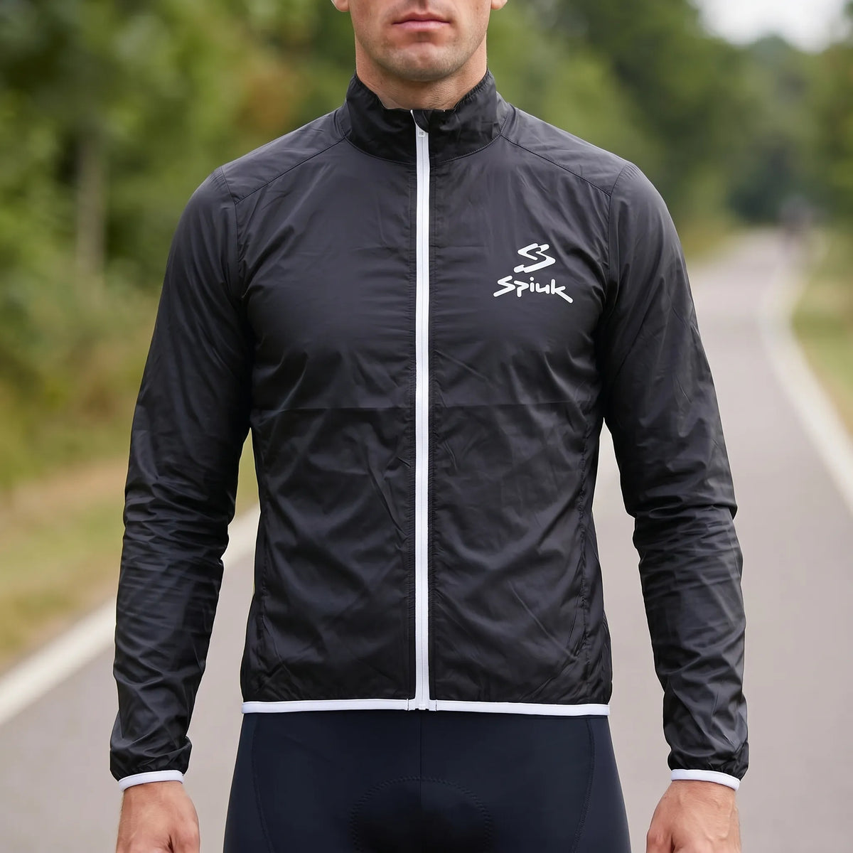 Leichte Radsport-Windjacke wasserabweisend atmungsaktiv kompakt