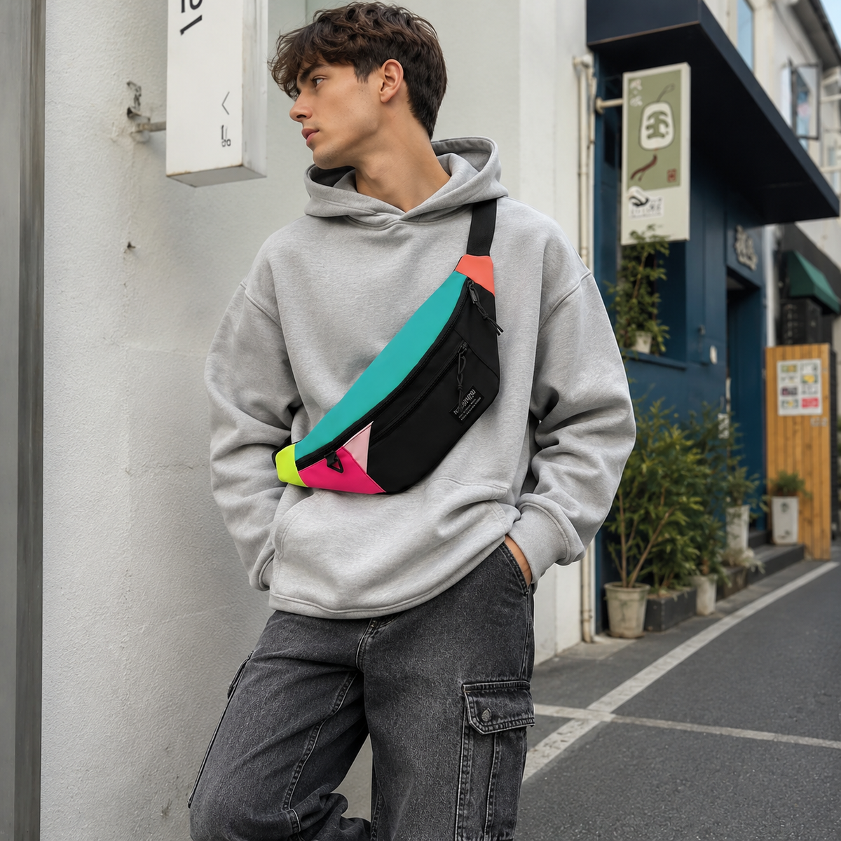 Camp Basel | Veltroxa Lässige Nylon-Crossbody-Tasche