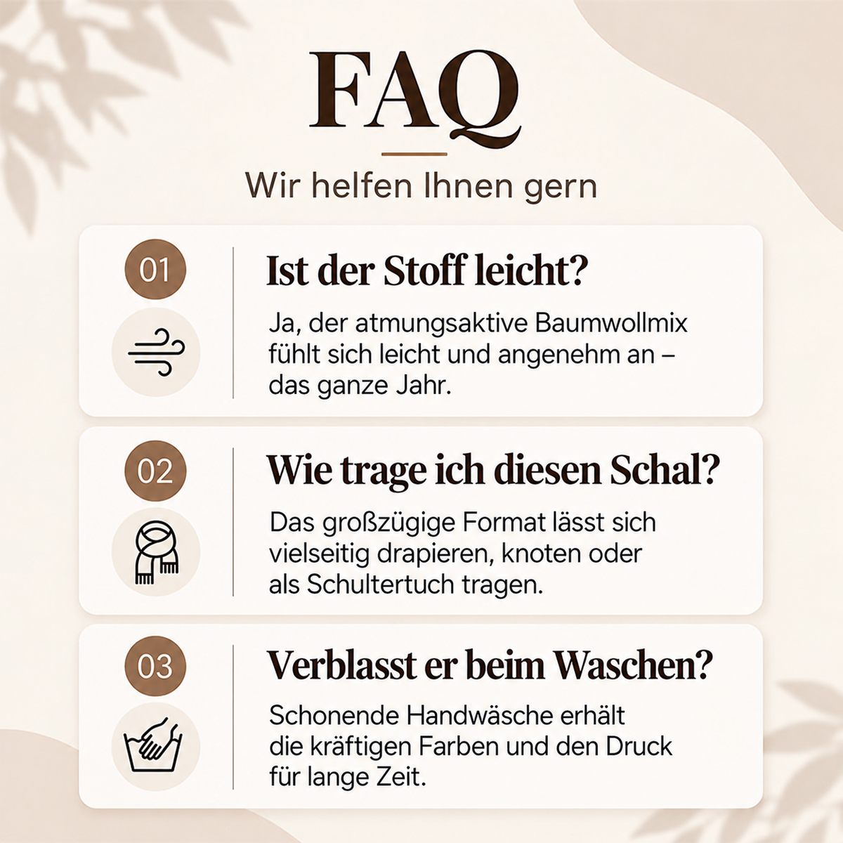 Camp Basel | Vielseitiger leichter Leoparden-Print Schultertuch Schal