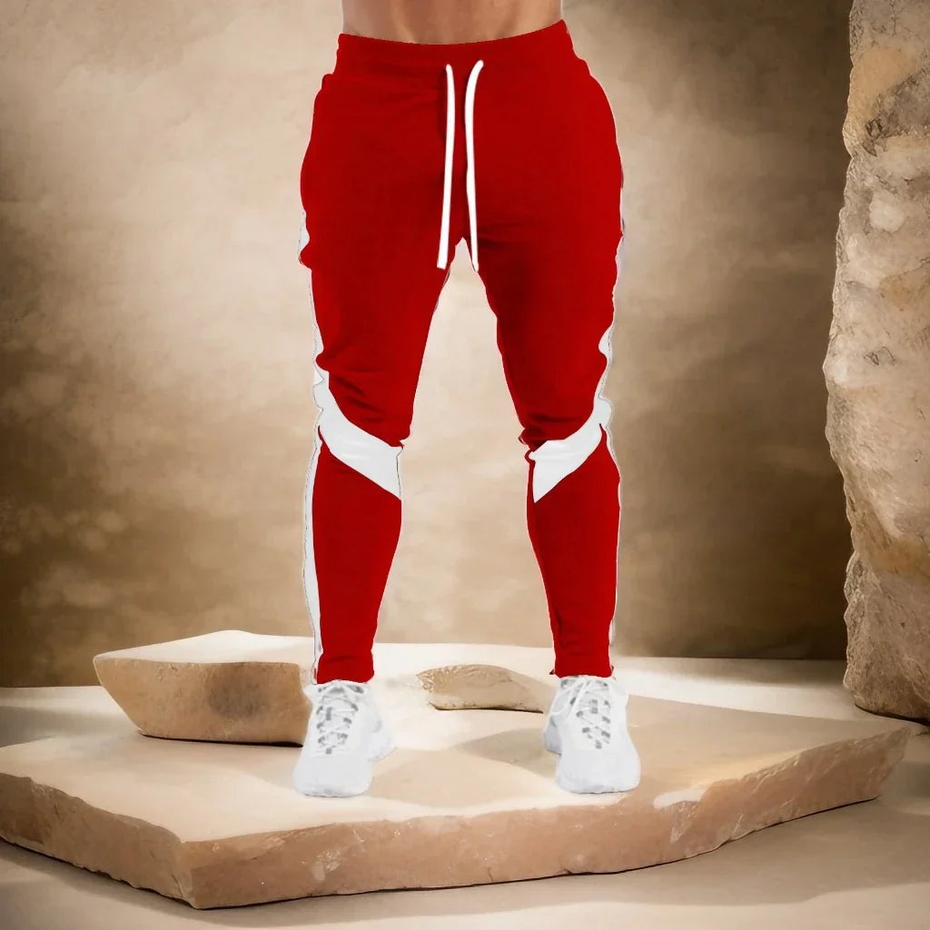 Schlanke Athletic-Jogginghosen mit verstellbarem Kordelzug-Bund